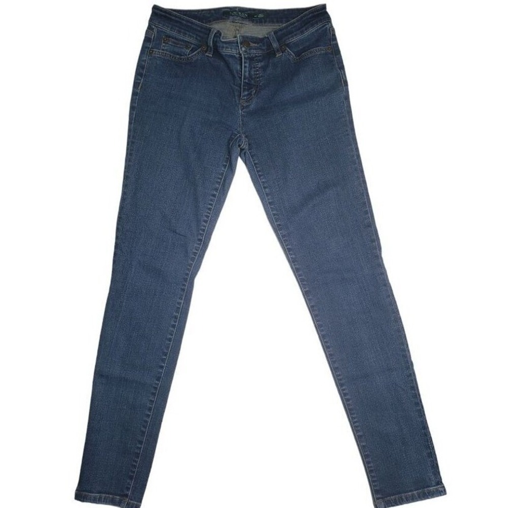 Lauren Ralph Lauren Modern Skinny Jeans Dark Wash Petite Denim Pants